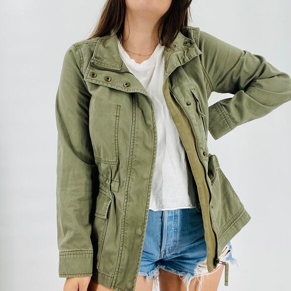 Madewell green army cargo Jacket - Picture 7 of 7